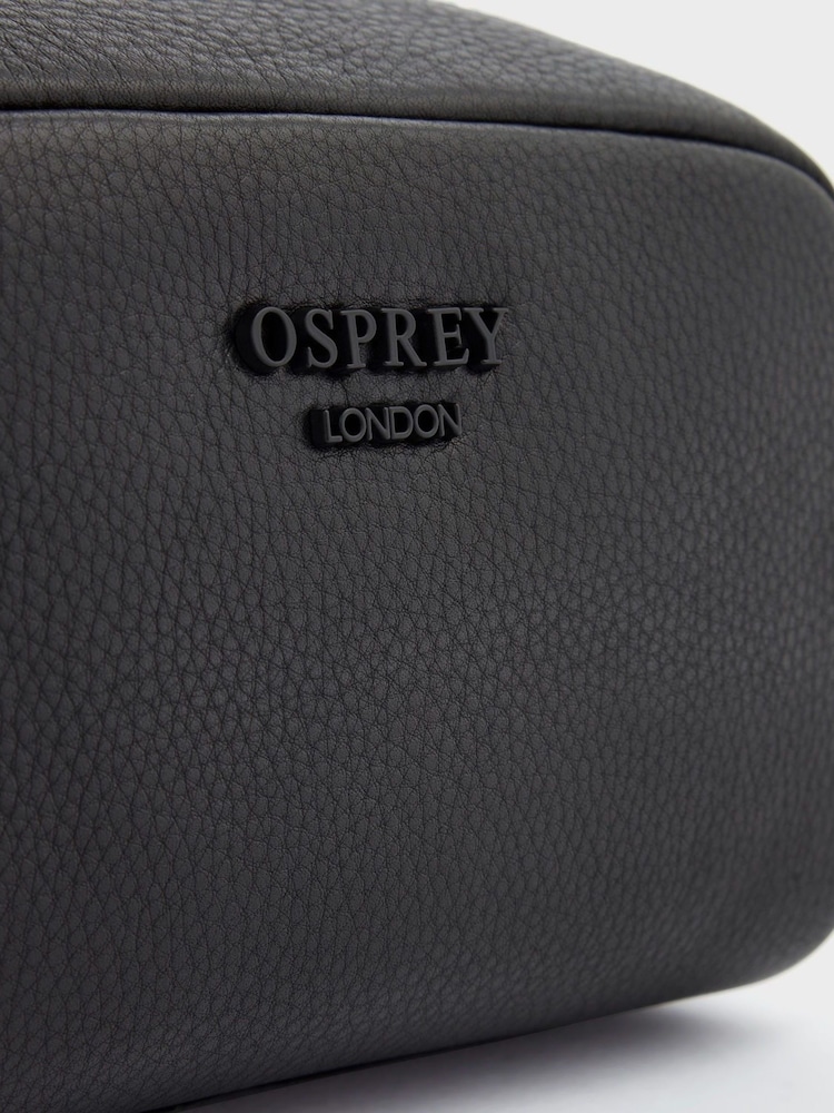 Neceser negro de cuero The Onyx pequeño de OSPREY LONDON - Imagen 4 de 4