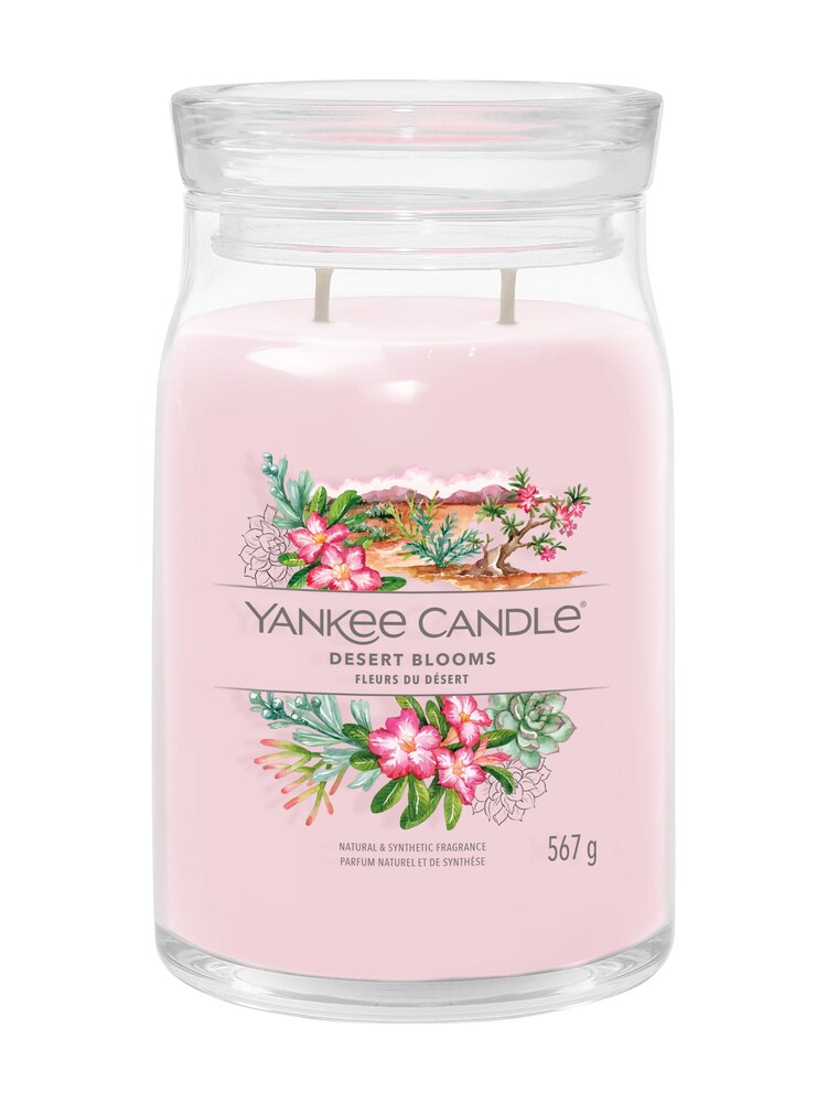 Yankee Candle Pink Large Signature Desert Blooms Jar Candle - Image 5 of 5