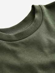 Khaki Green Relaxed Fit Heavyweight T-Shirt (3-16yrs) - Image 3 of 4