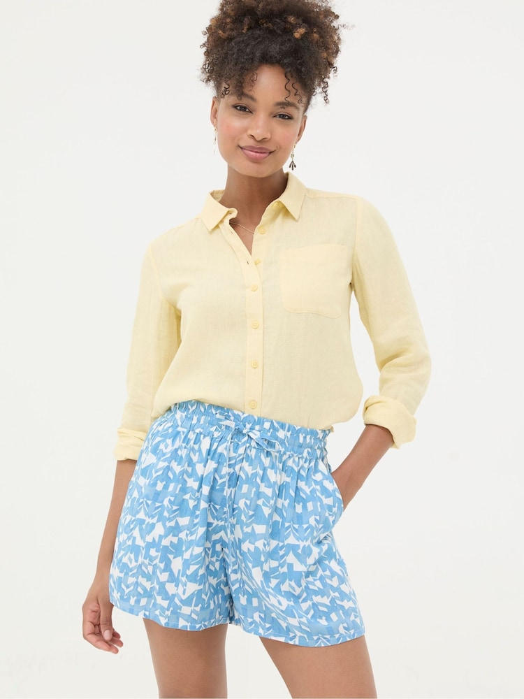 FatFace Olivia Yellow Linen Shirt - Image 2 of 6