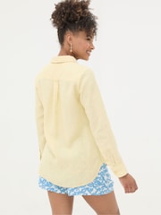 FatFace Olivia Yellow Linen Shirt - Image 3 of 6