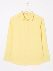 FatFace Olivia Yellow Linen Shirt - Image 6 of 6