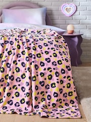 Pink Animal Supersoft Fleece Throw Blanket - Image 1 of 3