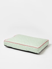 Oliver Bonas Green/White Wavy Pet Large Bed - Image 2 of 4