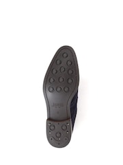 Синий - Jones Bootmaker Longwood Suede Derby Brogues - Image 6 of 6