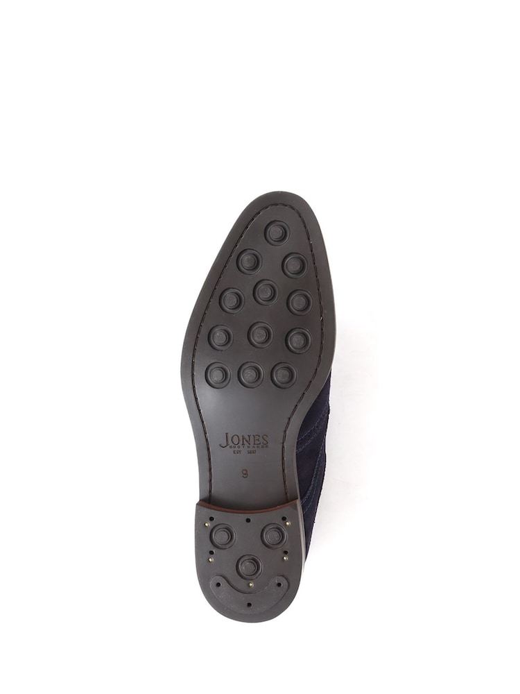 Синий - Jones Bootmaker Longwood Suede Derby Brogues - Image 6 of 6