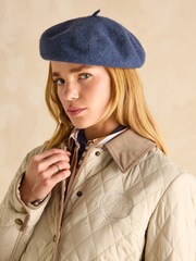 Joules Quinn Stone Showerproof Diamond Quilted Coat - Image 4 of 9