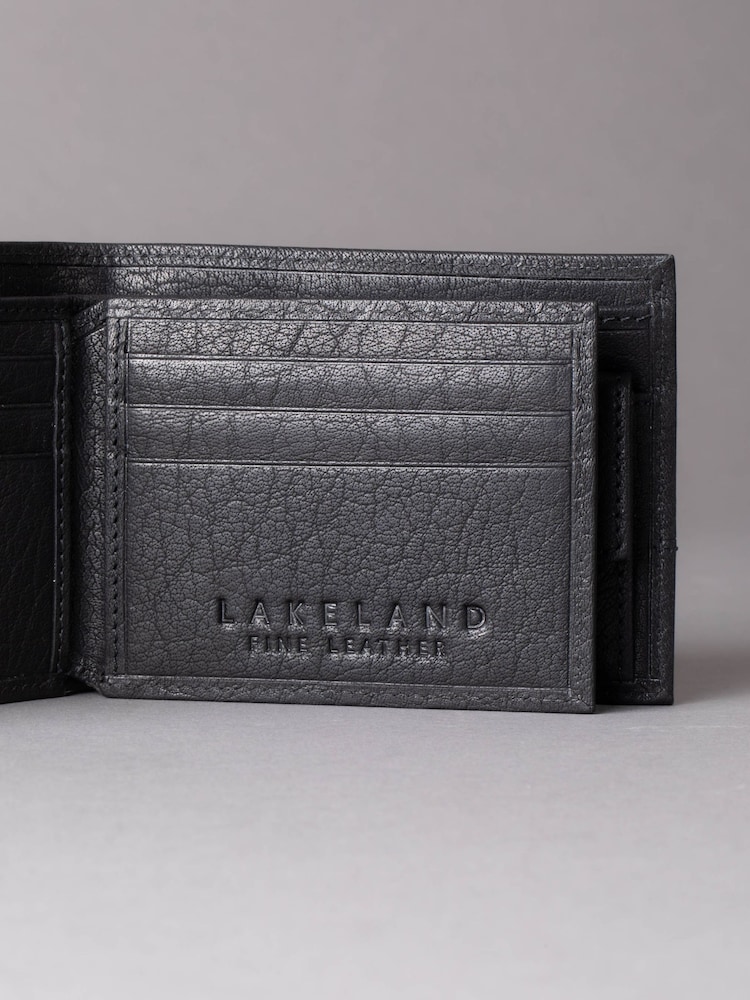 Zwart - Lakeland Leather Mens Keswick Wallet - Image 4 of 6
