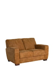 Barker and Stonehouse Brown Kansas Leather Loveseat - Image 3 of 7
