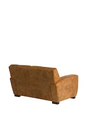 Barker and Stonehouse Brown Kansas Leather Loveseat - Image 6 of 7