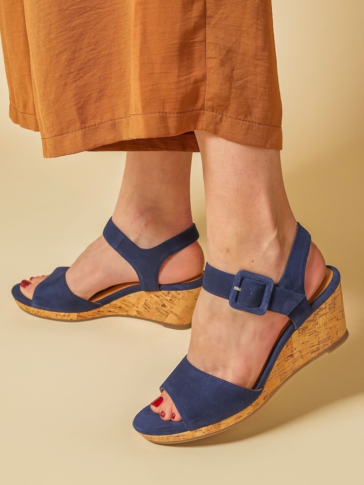 Jones Bootmaker Grazina Leather Wedges - Image 1 of 6