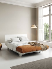 Get Laid Beds White Floating Space Saver Solid Wood Bed - Image 1 of 2