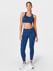 Blau/Animal-/Wirbel-Print - Sweaty Betty Power Workout-Leggings - Bild 4 von 9