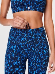 Blau/Animal-/Wirbel-Print - Sweaty Betty Power Workout-Leggings - Bild 5 von 9