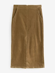Mole Brown Premium Corduroy A-Line Skirt - Image 4 of 6
