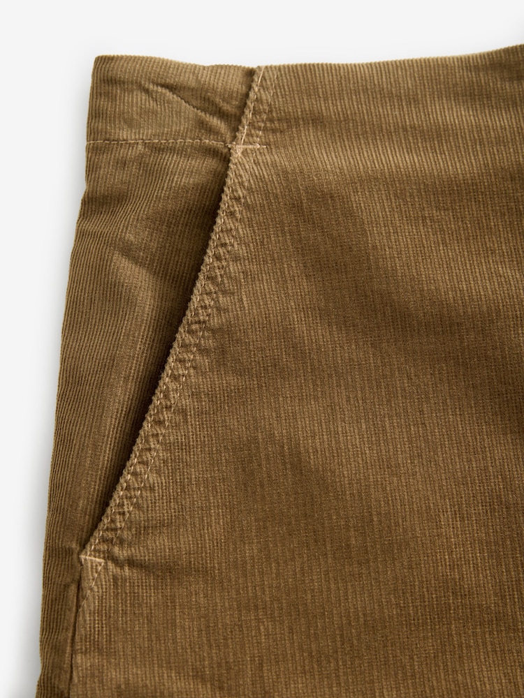 Mole Brown Premium Corduroy A-Line Skirt - Image 5 of 6