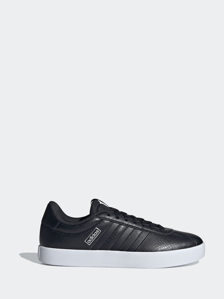 adidas Black/Dark VL Court 3.0 Trainers - Image 1 of 8 adidas Black/Dark VL Court 3.0 Trainers - Image 1 of 8