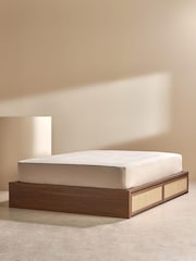 MADE.COM Dark Oak Effect Pavia Rattan Platform Storage Bed - Image 4 of 4