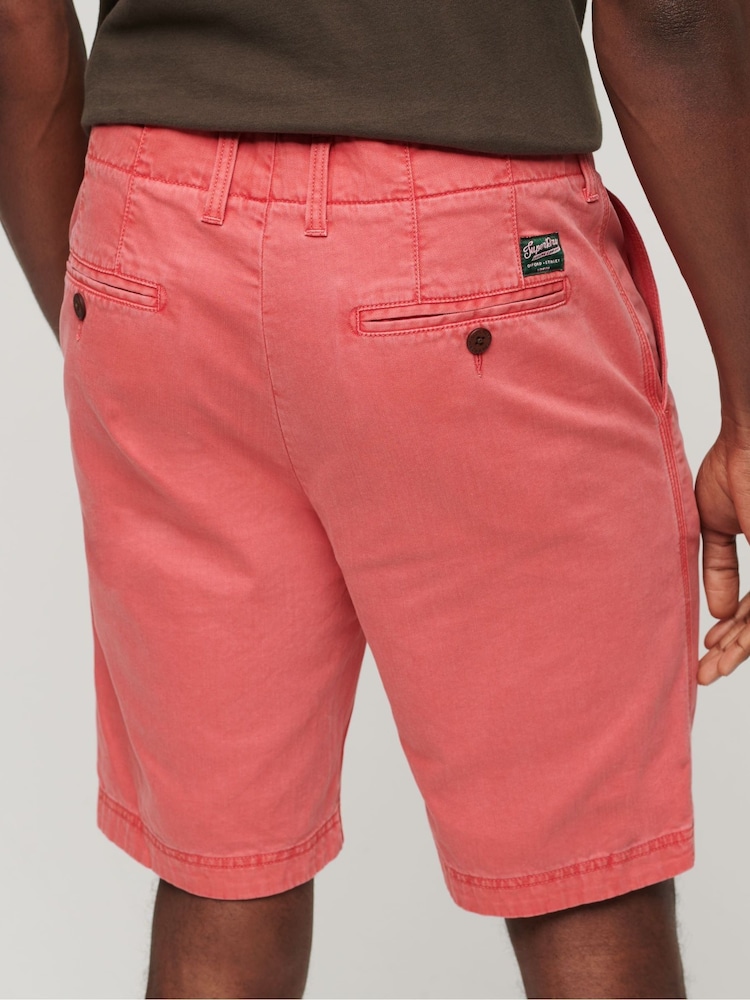 Superdry Pink Officer Chino Shorts - Image 2 of 4