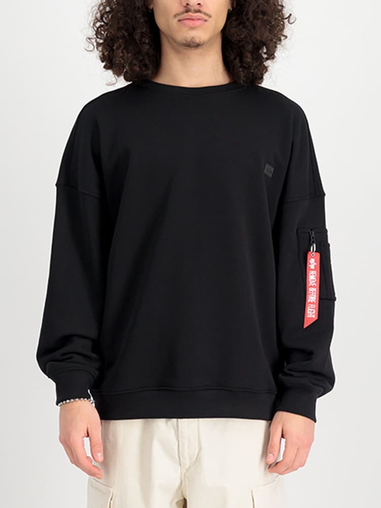 Alpha Industries Essentials Vintage 100% Cotton Sweater - Image 1 of 4