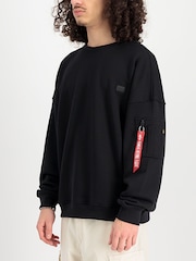Alpha Industries Essentials Vintage 100% Cotton Sweater - Image 3 of 4