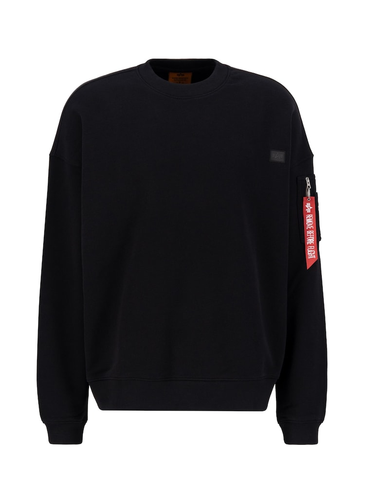 Alpha Industries Essentials Vintage 100% Cotton Sweater - Image 4 of 4