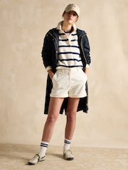 Joules Holkham Navy Blue Waterproof Packable Raincoat With Hood - Image 5 of 10