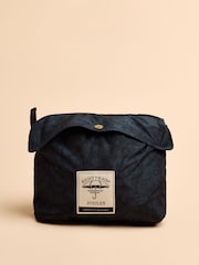 Joules Holkham Navy Blue Waterproof Packable Raincoat With Hood - Image 9 of 10