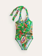 Boden Green Levanzo Ruched Halter Swimsuit - Image 5 of 6