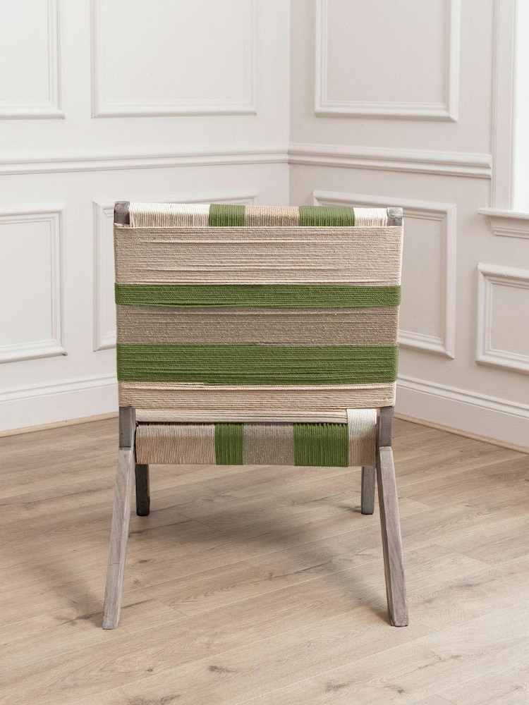 Voyage Maison Green Ballari Geometric Boho Chair - Image 4 of 4