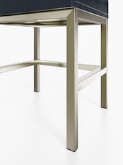 Frank Olsen Midnight Black Lyra SMART One Drawer Side Table - Image 7 of 9