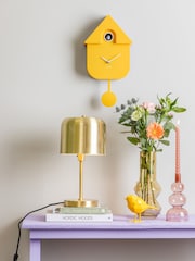 Karlsson Bright Yellow Modern Cuckoo ABS Wall Clock - Image 4 of 5