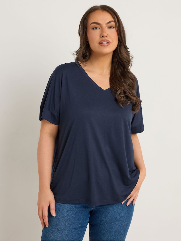 Evans Blue Short Sleeve Modal Rich T-Shirt - Image 2 of 5
