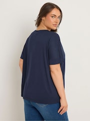 Evans Blue Short Sleeve Modal Rich T-Shirt - Image 3 of 5
