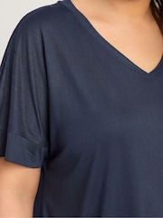 Evans Blue Short Sleeve Modal Rich T-Shirt - Image 5 of 5