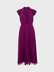 Hobbs Purple Petite Addison Dress - Image 4 of 4