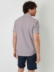 Threadbare Red 100% Cotton Short Sleeve Check Shirt - Image 2 of 4