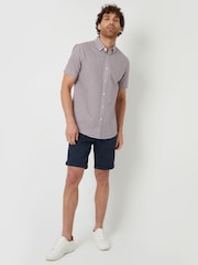 Threadbare Red 100% Cotton Short Sleeve Check Shirt - Image 3 of 4