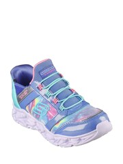 Skechers Kids Galaxy Lights TieDye Takeoff Slip In Trainers - Image 1 of 3