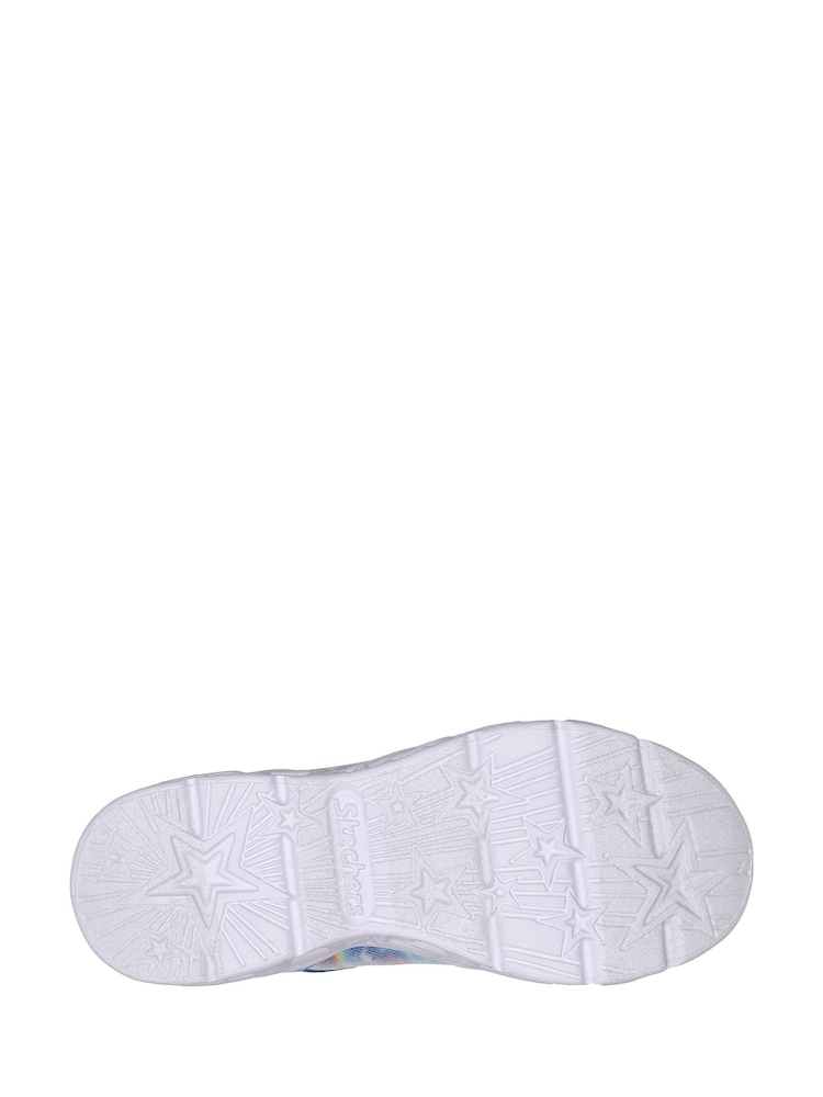 Skechers Kids Galaxy Lights TieDye Takeoff Slip In Trainers - Image 2 of 3