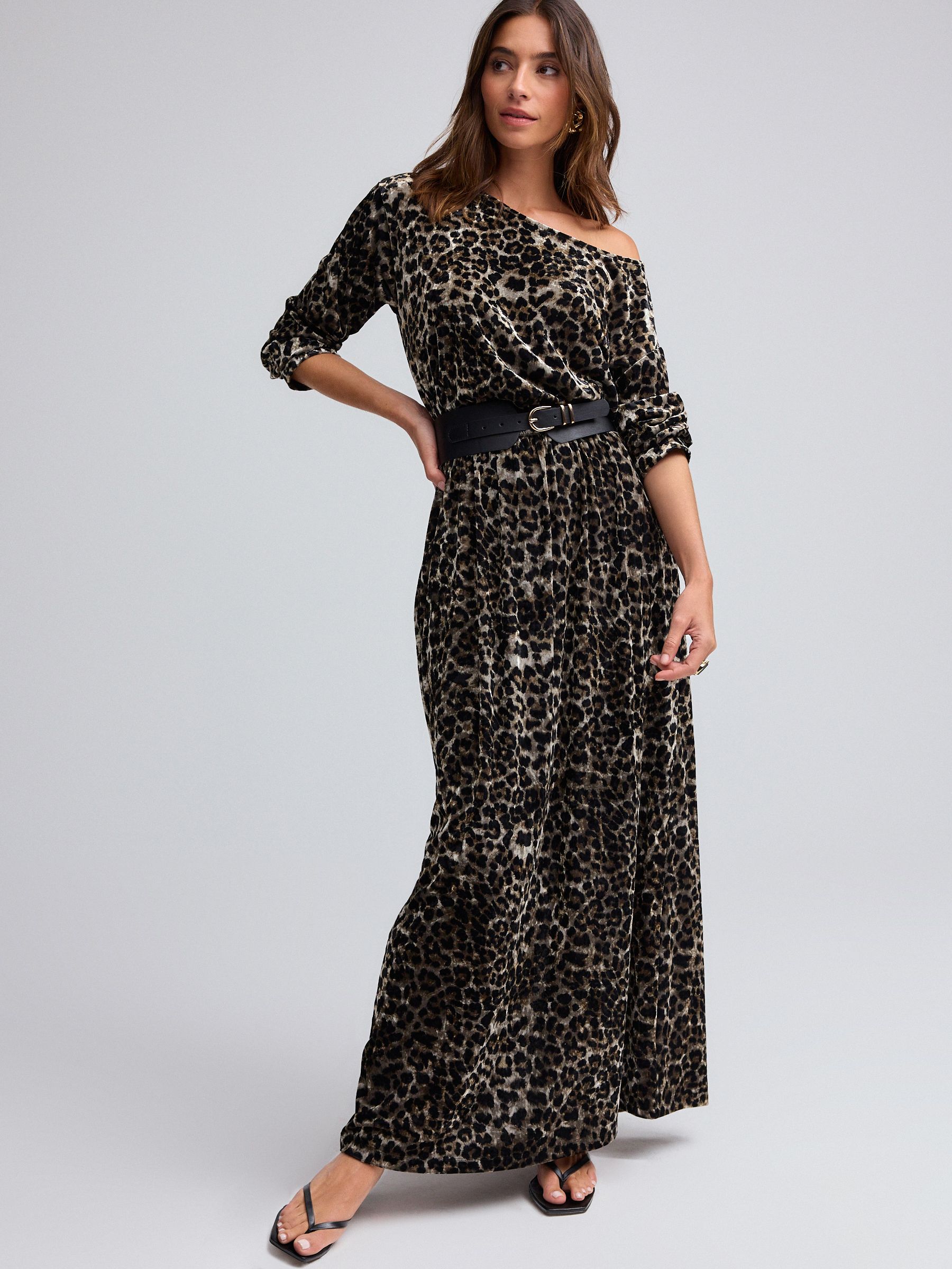Velvet maxi long sleeve dress cheap