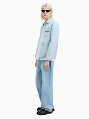 AllSaints Blue Eavis Jacket - Image 5 of 7