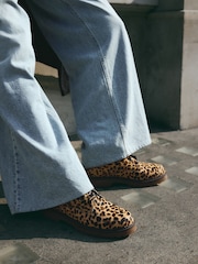Leopard Standard/Wide Fit Forever Comfort® Lace-Up Collared Boots - Image 4 of 7