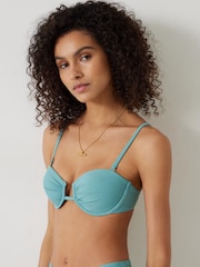 Hush Mid Blue Bella Balconette Bikini Top - Image 1 of 5