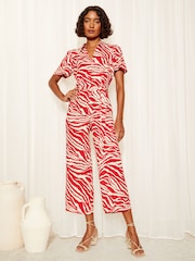 Friends Like These Durchgeknöpfter Culotte-Jumpsuit mit Kragen - Bild 3 von 4