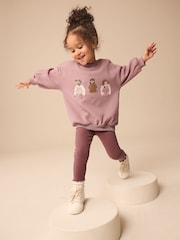 Brown Sweatshirt and Leggings Set (3mths-7yrs) - Image 1 of 7