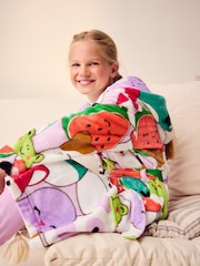 كريم/وردي/أخضر - متعدد الألوان - روب بتصميم مزين بطبعة Squishmallow مرخصة (5-16 سنة) (5-16 سنة) - صورة 3 من 7