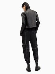 AllSaints Black Fran Trousers - Image 2 of 8