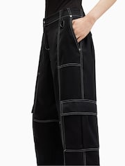 AllSaints Black Fran Trousers - Image 5 of 8