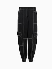 AllSaints Black Fran Trousers - Image 8 of 8